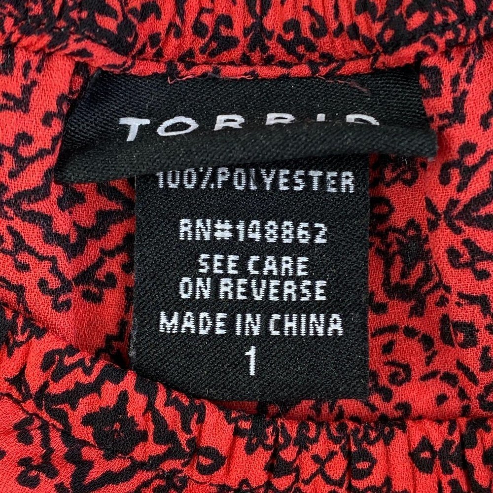 Torrid Bubble Red Pattern Camisole - image 3